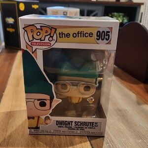 Funko Pop! The Office Dwight Schrute Elf Figure - Green/Yellow